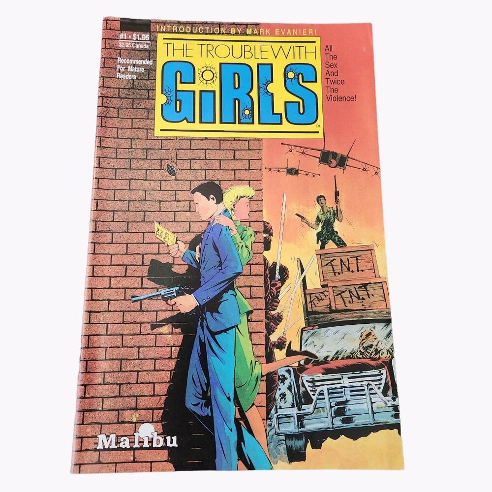 Malibu The Trouble With Girls #1 1987 Comic Book Collector Bagged Boarded